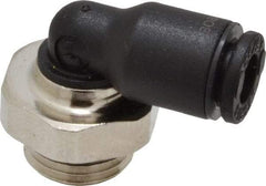 Legris - 4mm OD, 1/8 BSPP, Nylon/Nickel Plated Brass Push-to-Connect Male Elbow - 290 Max psi - Americas Industrial Supply