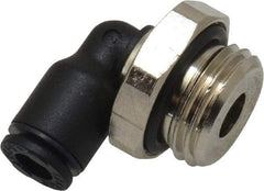 Legris - 4mm OD, 1/4 BSPP, Nylon/Nickel Plated Brass Push-to-Connect Male Elbow - 290 Max psi - Americas Industrial Supply