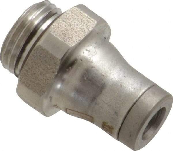 Legris - 4mm Outside Diam, 1/8 BSPP, Nylon Push-to-Connect Male Connector - 435 Max psi, Tube to Male BSPP Connection, FKM O-Ring - Americas Industrial Supply
