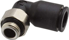 Legris - 8mm OD, 1/8 BSPP, Nylon/Nickel Plated Brass Push-to-Connect Male Elbow - 290 Max psi - Americas Industrial Supply