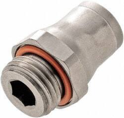Legris - 4mm Outside Diam, M5x0.8 Metric, Nylon Push-to-Connect Male Connector - 435 Max psi, Tube to Metric Thread Connection, FKM O-Ring - Americas Industrial Supply