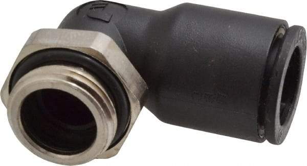 Legris - 12mm OD, 3/8 BSPP, Nylon/Nickel Plated Brass Push-to-Connect Male Elbow - 290 Max psi - Americas Industrial Supply