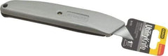 Stanley - Retractable Utility Knife - 2-7/16" Blade, Grey Zinc/Plastic Handle, 1 Blade Included - Americas Industrial Supply