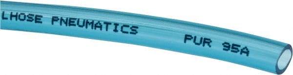 Coilhose Pneumatics - 6mm OD, Cut to Length (1000' Standard Length) Polyurethane Tube - Transparent Blue, 125 Max psi, 95 Hardness - Americas Industrial Supply