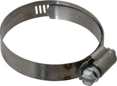 IDEAL TRIDON - SAE Size 32, 1-9/16 to 2-1/2" Diam, Stainless Steel Shielded Worm Drive Clamp - Material Grade 201, Series 613 - Americas Industrial Supply