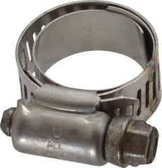 IDEAL TRIDON - SAE Size 10, 11/16 to 1-1/16" Diam, Stainless Steel Shielded Worm Drive Clamp - Material Grade 301, Series 615 - Americas Industrial Supply