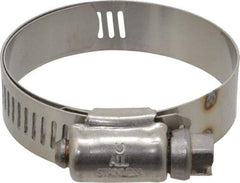 IDEAL TRIDON - SAE Size 24, 1-1/16 to 2" Diam, Stainless Steel Shielded Worm Drive Clamp - Material Grade 301, Series 615 - Americas Industrial Supply