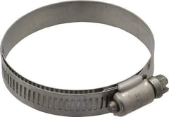 IDEAL TRIDON - SAE Size 36, 1-13/16 to 2-3/4" Diam, Stainless Steel Shielded Worm Drive Clamp - Material Grade 301, Series 615 - Americas Industrial Supply