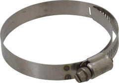 IDEAL TRIDON - SAE Size 44, 2-5/16 to 3-1/4" Diam, Stainless Steel Shielded Worm Drive Clamp - Material Grade 301, Series 615 - Americas Industrial Supply