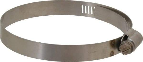 IDEAL TRIDON - SAE Size 52, 2-13/16 to 3-3/4" Diam, Stainless Steel Shielded Worm Drive Clamp - Material Grade 301, Series 615 - Americas Industrial Supply