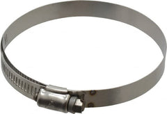 IDEAL TRIDON - SAE Size 56, 3-1/16 to 4" Diam, Stainless Steel Shielded Worm Drive Clamp - Material Grade 301, Series 615 - Americas Industrial Supply