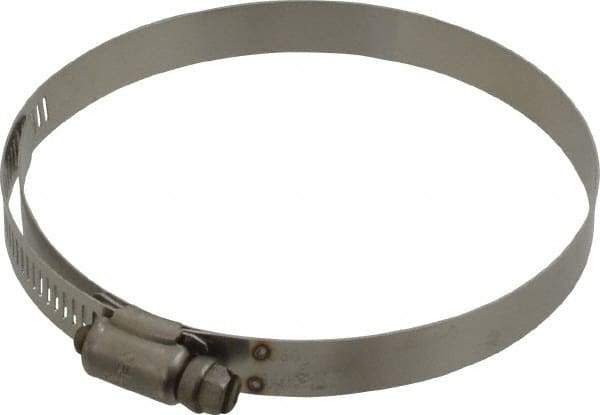 IDEAL TRIDON - SAE Size 60, 3-9/16 to 4-1/4" Diam, Stainless Steel Shielded Worm Drive Clamp - Material Grade 301, Series 615 - Americas Industrial Supply