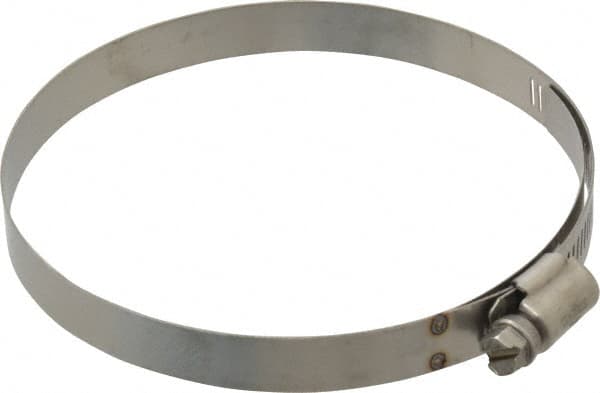 IDEAL TRIDON - SAE Size 64, 3-9/16 to 4-1/2" Diam, Stainless Steel Shielded Worm Drive Clamp - Material Grade 301, Series 615 - Americas Industrial Supply