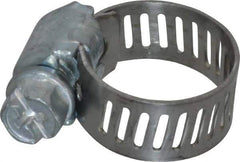 IDEAL TRIDON - SAE Size 4, 5/16 to 5/8" Diam, Carbon Steel Miniature Worm Drive Clamp - 5/16" Wide, Series 300 - Americas Industrial Supply