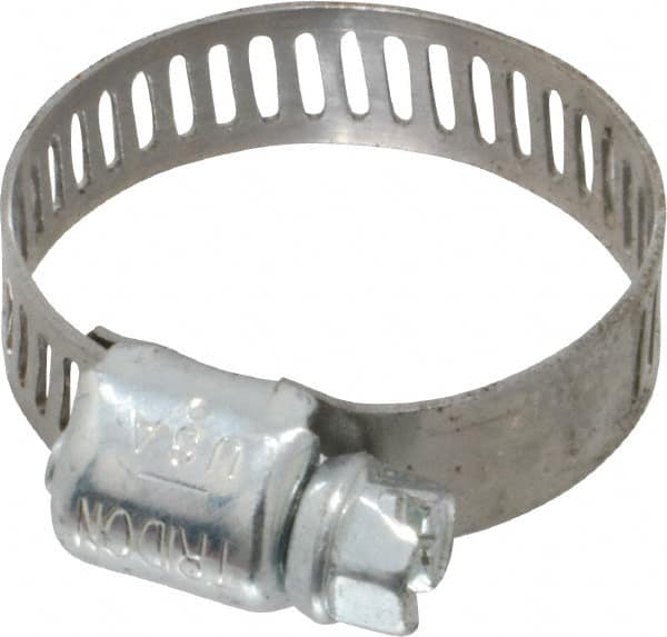 IDEAL TRIDON - SAE Size 8, 7/16 to 1" Diam, Carbon Steel Miniature Worm Drive Clamp - 5/16" Wide, Series 300 - Americas Industrial Supply