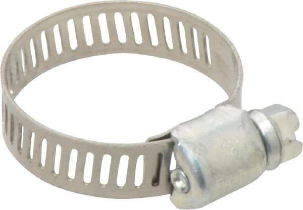 IDEAL TRIDON - SAE Size 10, 1/2 to 1-1/16" Diam, Carbon Steel Miniature Worm Drive Clamp - 5/16" Wide, Series 300 - Americas Industrial Supply