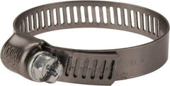 IDEAL TRIDON - SAE Size 20, 7/8 to 1-3/4" Diam, Stainless Steel Miniature Worm Drive Clamp - 5/16" Wide, Material Grade 301, Series 325 - Americas Industrial Supply