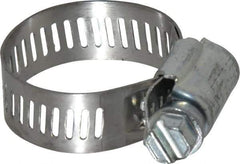 IDEAL TRIDON - SAE Size 12, 9/16 to 1-1/4" Diam, Carbon Steel Worm Drive Clamp - 1/2" Wide, Series 600 - Americas Industrial Supply