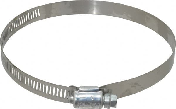 IDEAL TRIDON - SAE Size 72, 3 to 5" Diam, Carbon Steel Worm Drive Clamp - 1/2" Wide, Series 600 - Americas Industrial Supply