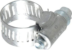 IDEAL TRIDON - SAE Size 6, 3/8 to 7/8" Diam, Stainless Steel Worm Drive Clamp - 1/2" Wide, Material Grade 201, Series 611 - Americas Industrial Supply