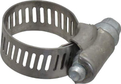 IDEAL TRIDON - SAE Size 8, 7/16 to 1" Diam, Stainless Steel Worm Drive Clamp - 1/2" Wide, Material Grade 201, Series 611 - Americas Industrial Supply