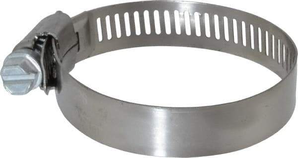 IDEAL TRIDON - SAE Size 28, 1-5/16 to 2-1/4" Diam, Stainless Steel Worm Drive Clamp - 1/2" Wide, Material Grade 201, Series 611 - Americas Industrial Supply