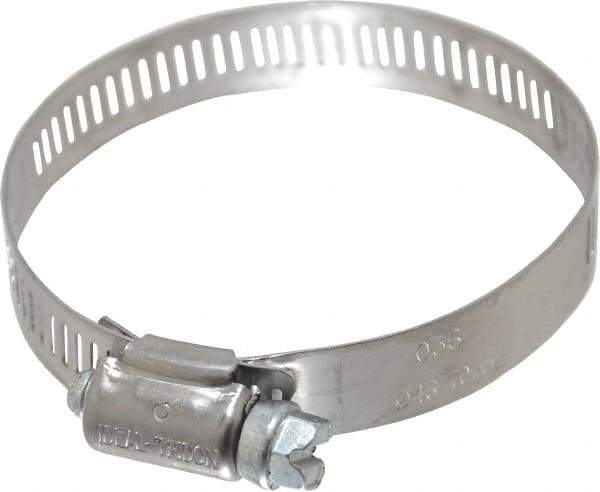 IDEAL TRIDON - SAE Size 36, 1-13/16 to 2-3/4" Diam, Stainless Steel Worm Drive Clamp - 1/2" Wide, Material Grade 201, Series 611 - Americas Industrial Supply