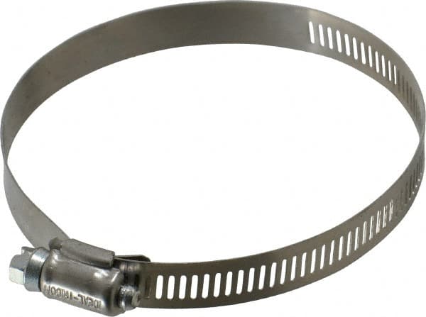 IDEAL TRIDON - SAE Size 56, 3-1/16 to 4" Diam, Stainless Steel Worm Drive Clamp - 1/2" Wide, Material Grade 201, Series 611 - Americas Industrial Supply