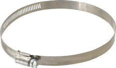 IDEAL TRIDON - SAE Size 80, 3-1/2 to 5-1/2" Diam, Stainless Steel Worm Drive Clamp - 1/2" Wide, Material Grade 201, Series 611 - Americas Industrial Supply