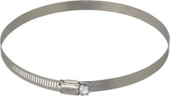 IDEAL TRIDON - SAE Size 104, 5 to 7" Diam, Stainless Steel Worm Drive Clamp - 1/2" Wide, Material Grade 201, Series 611 - Americas Industrial Supply