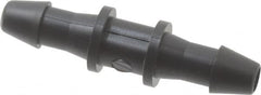 Made in USA - 3/32" Barb, Nylon Single Barbed Tube Splicer - Black - Americas Industrial Supply