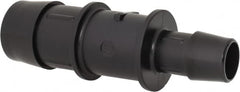 Made in USA - 1 x 5/8" Barb, Nylon Single Barbed Tube Reducer - Black - Americas Industrial Supply