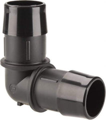 Made in USA - 1" Barb, Nylon Single Barbed Tube Elbow - Black - Americas Industrial Supply