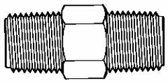 Made in USA - 3/8 NPT Nylon Threaded Tube Fitting - Natural - Americas Industrial Supply