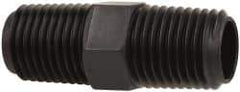 Made in USA - 1/4 NPT Nylon Threaded Tube Fitting - Black - Americas Industrial Supply