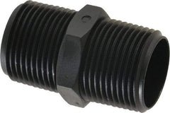 Made in USA - 3/4 NPT Nylon Threaded Tube Fitting - Black - Americas Industrial Supply