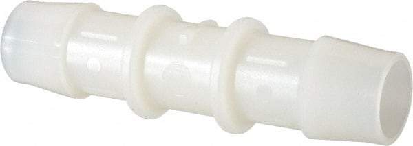 Made in USA - 5/8" Barb, Nylon Single Barbed Tube Splicer - Natural - Americas Industrial Supply
