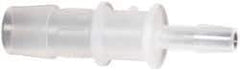 Made in USA - Polypropylene Single Barbed Tube Reducer - Natural - Americas Industrial Supply