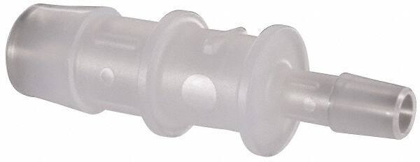 Made in USA - Polypropylene Single Barbed Tube Reducer - Natural - Americas Industrial Supply