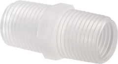 Made in USA - 1/2 NPT Polypropylene Threaded Tube Fitting - Natural - Americas Industrial Supply