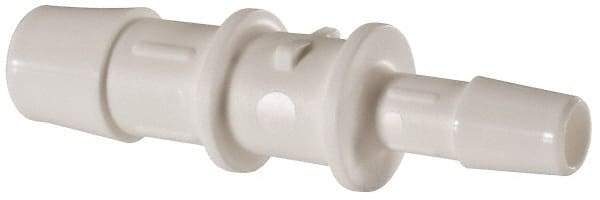 Made in USA - Polypropylene Single Barbed Tube Reducer - White - Americas Industrial Supply