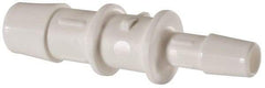 Made in USA - Polypropylene Single Barbed Tube Reducer - White - Americas Industrial Supply
