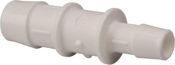 Made in USA - Polypropylene Single Barbed Tube Reducer - White - Americas Industrial Supply