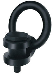 American Drill Bushing - 900 kg. Load Limit, Side Pull Hoist Ring - M12x1.75 Thread Size, 3 Inch Diameter Ring - Americas Industrial Supply