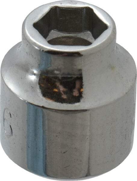 Proto - 5/16", 3/8" Drive, Standard Hand Socket - 6 Points, 3/4" OAL, Chrome Finish - Americas Industrial Supply