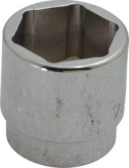 Proto - 3/4", 3/8" Drive, Standard Hand Socket - 6 Points, 15/16" OAL, Chrome Finish - Americas Industrial Supply