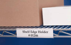 Aigner Index - 24 Long x 1-5/16 Wide, Snap On Back, Label Holder - Americas Industrial Supply