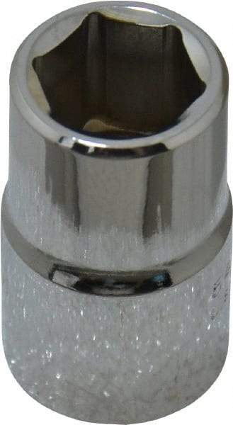 Proto - 1/2" Drive, Standard Hand Socket - 6 Points, 1-1/2" OAL, Chrome Finish - Americas Industrial Supply