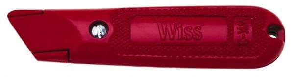 Wiss - Fixed Utility Knife - 1" Blade, Red Handle - Americas Industrial Supply