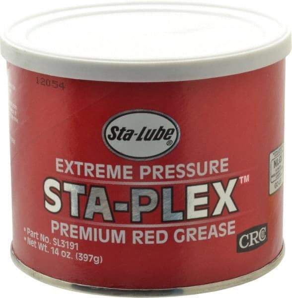 CRC - 14 oz Can Lithium Extreme Pressure Grease - Red, Extreme Pressure & Food Grade, 325°F Max Temp, NLGIG 2, - Americas Industrial Supply